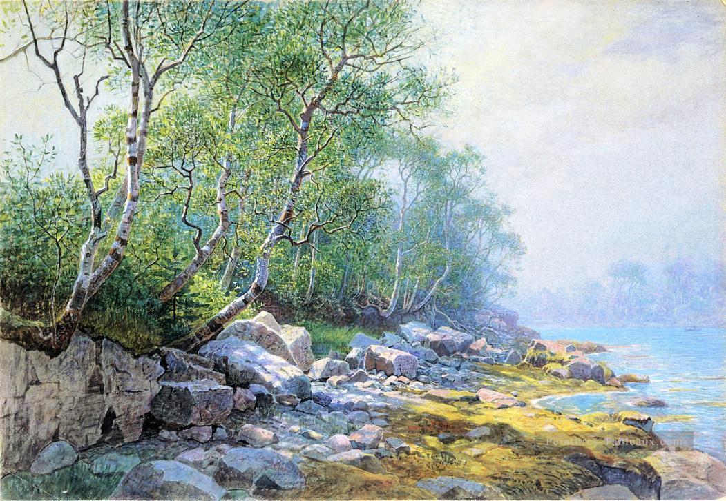 Seal Harbour Mount Désert Maine paysage Luminisme William Stanley Haseltine Peintures à l'huile